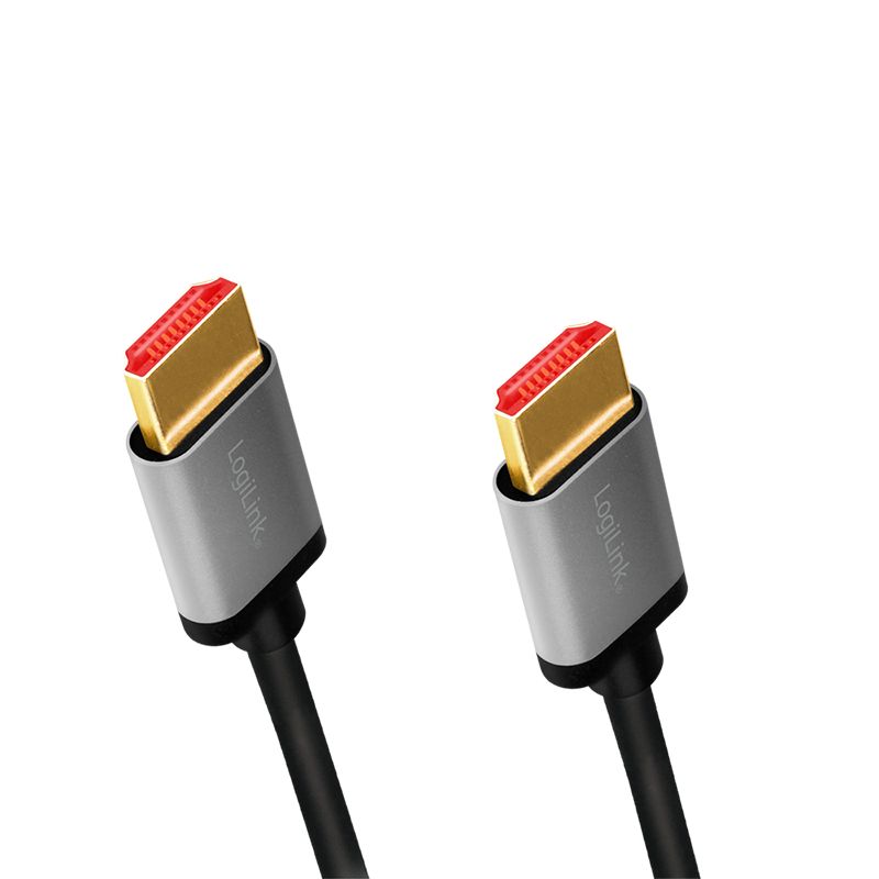 Logilink HDMI A/M to A/M 8K/60 Hz aluminium cable 2m Black