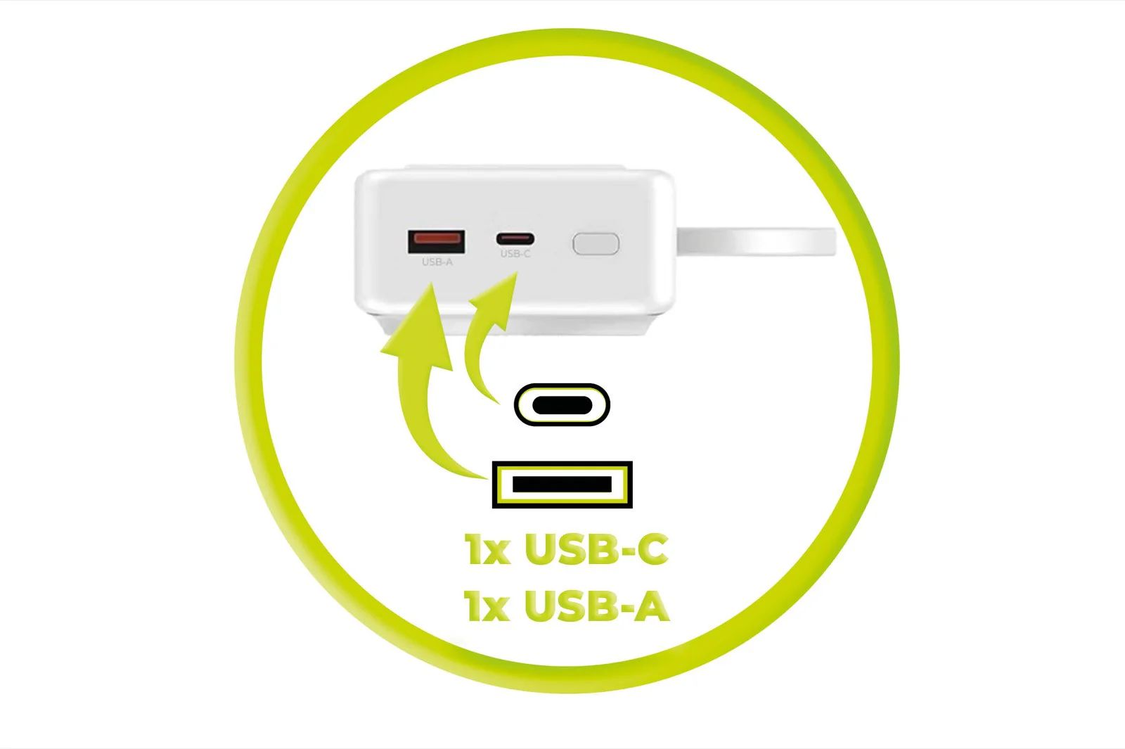 Mobile Origin PB15 20000mAh PowerBank White