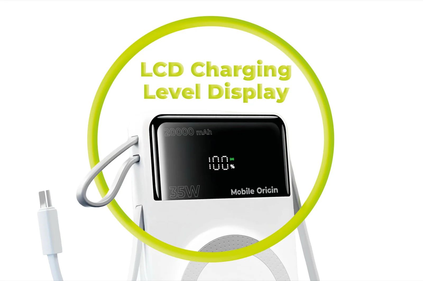 Mobile Origin PB15 20000mAh PowerBank White