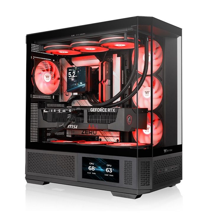 Thermaltake View 370 TG ARGB Tempered Glass Black
