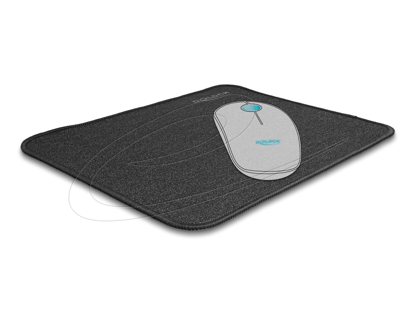 DeLock Mouse Pad Egérpad Glitter Black