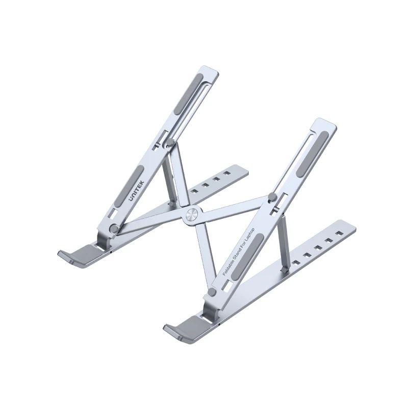Unitek Mechanical Foldable Laptop Stand Silver