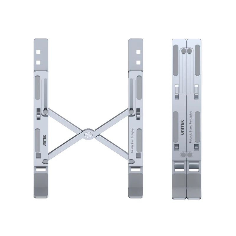 Unitek Mechanical Foldable Laptop Stand Silver