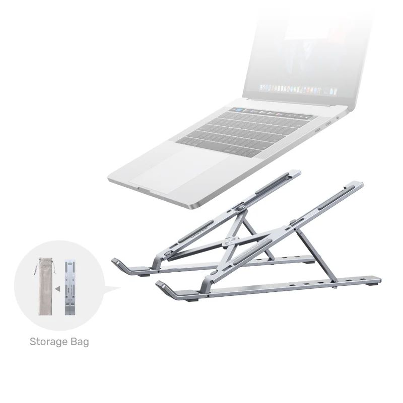 Unitek Mechanical Foldable Laptop Stand Silver