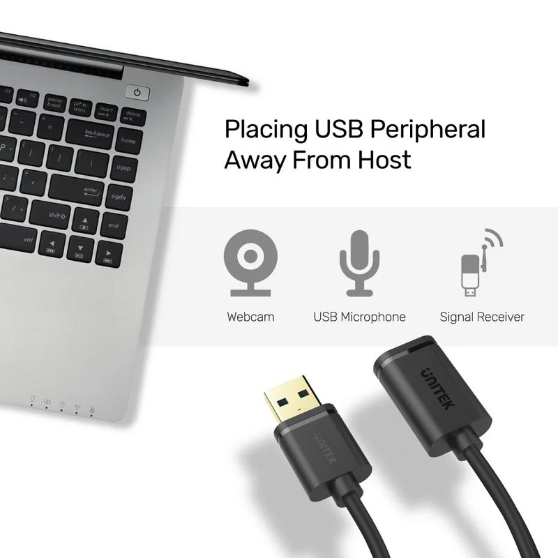 Unitek USB 3.0 Extension Cable 2m Black