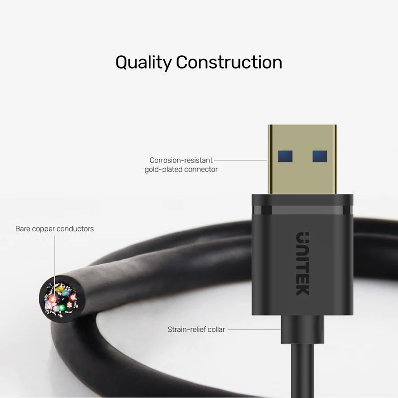 Unitek USB 3.0 Extension Cable 2m Black