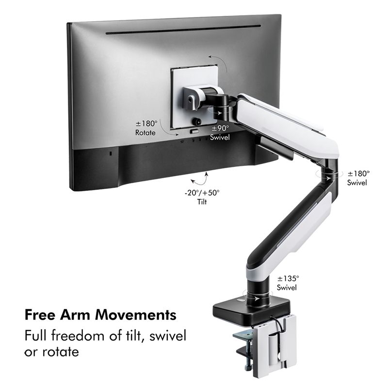 Logilink Monitor mount gaming gas spring 17