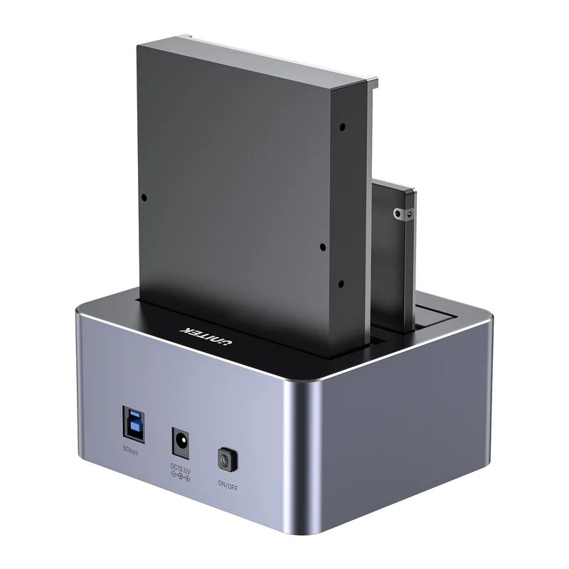Unitek Y-3026GY01-EU 5Gbps Dual-Bay SATA Docking Station Space Grey