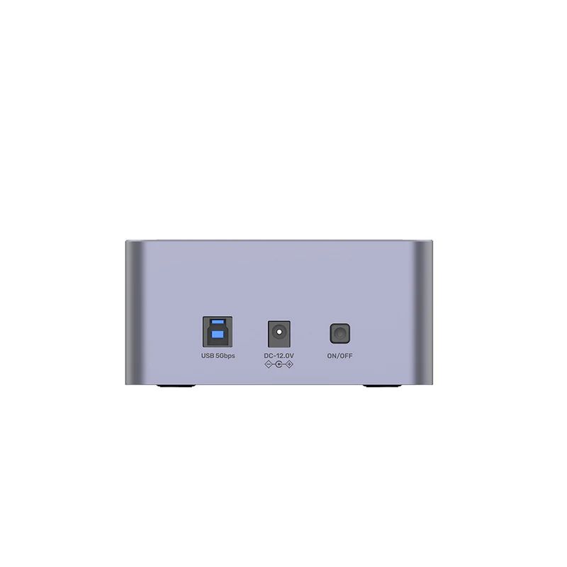 Unitek Y-3026GY01-EU 5Gbps Dual-Bay SATA Docking Station Space Grey