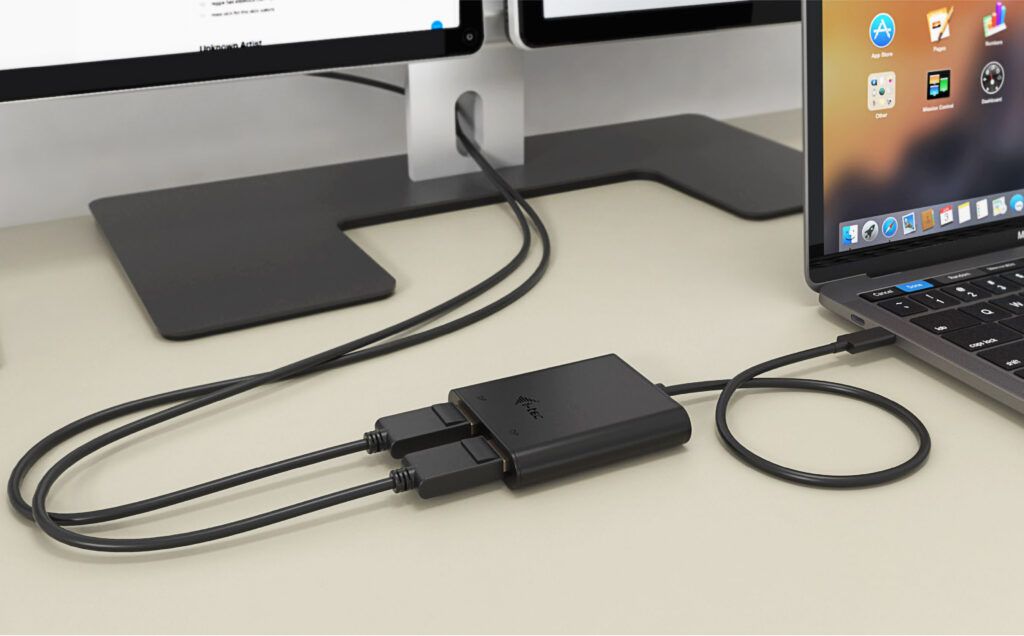 I-TEC USB-C Dual 4K/60Hz (single 8K/30Hz) DP Video Adapter