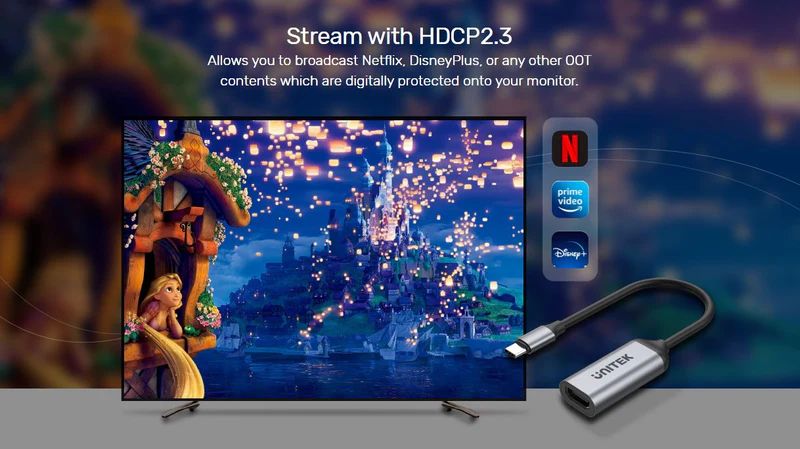 Unitek USB-C to HDMI 4K Adapter Space Grey