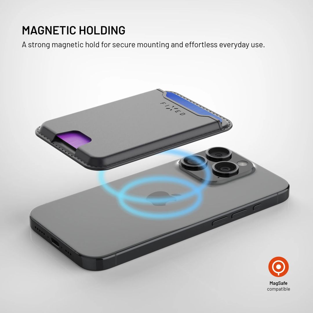 FIXED MagWallet nyomkövetős pénztárca Apple Find My támogatással, fekete