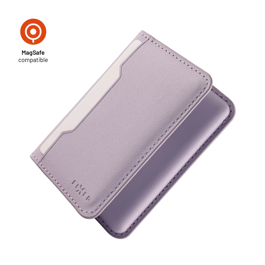 FIXED MagWallet Fold MagSafe pénztárca, világoslila