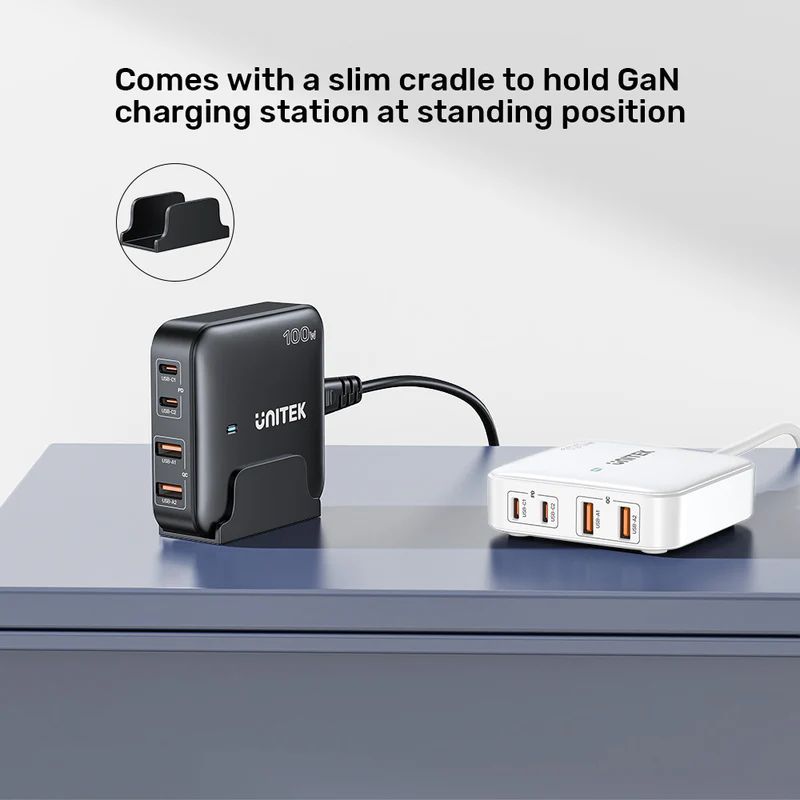 Unitek 100W Desktop GaN Charging Station Black