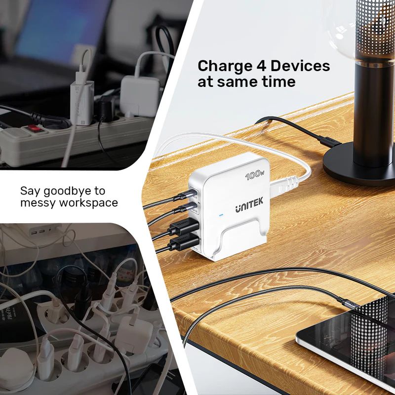 Unitek 100W Desktop GaN Charging Station Black