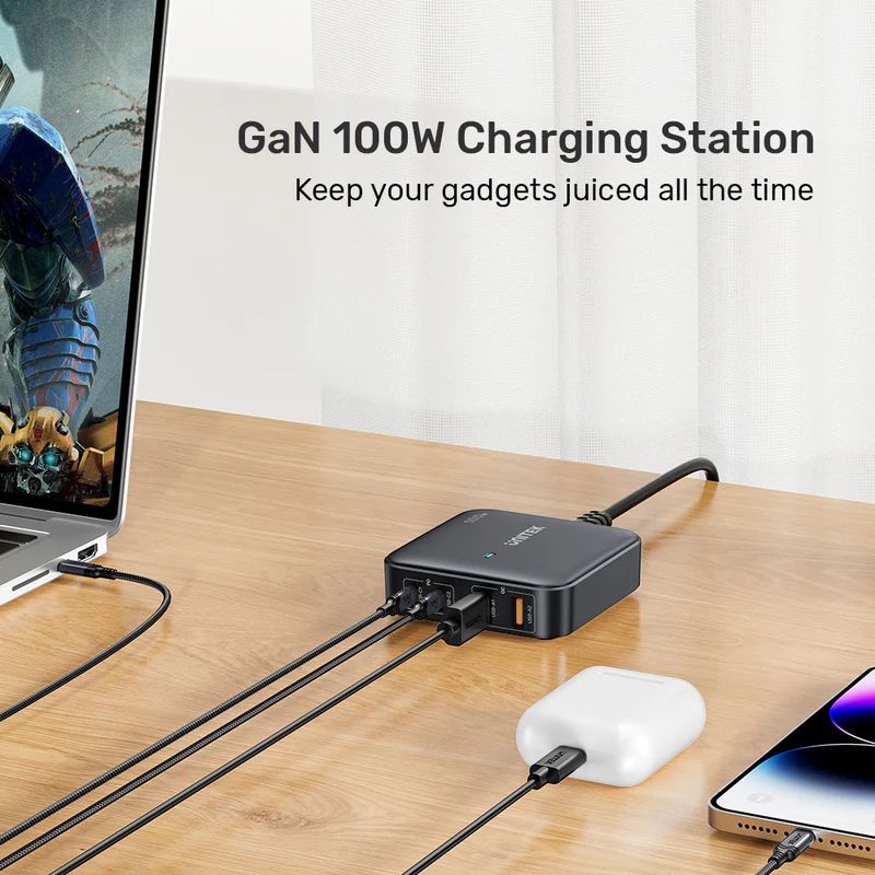 Unitek 100W Desktop GaN Charging Station White