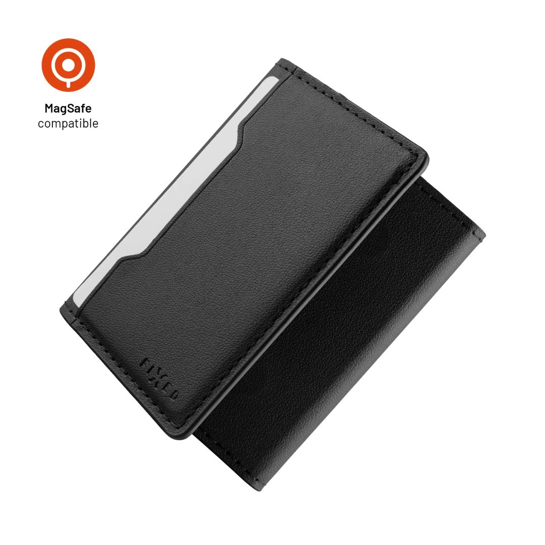 FIXED MagSafe háromrészes pénztárca, fekete