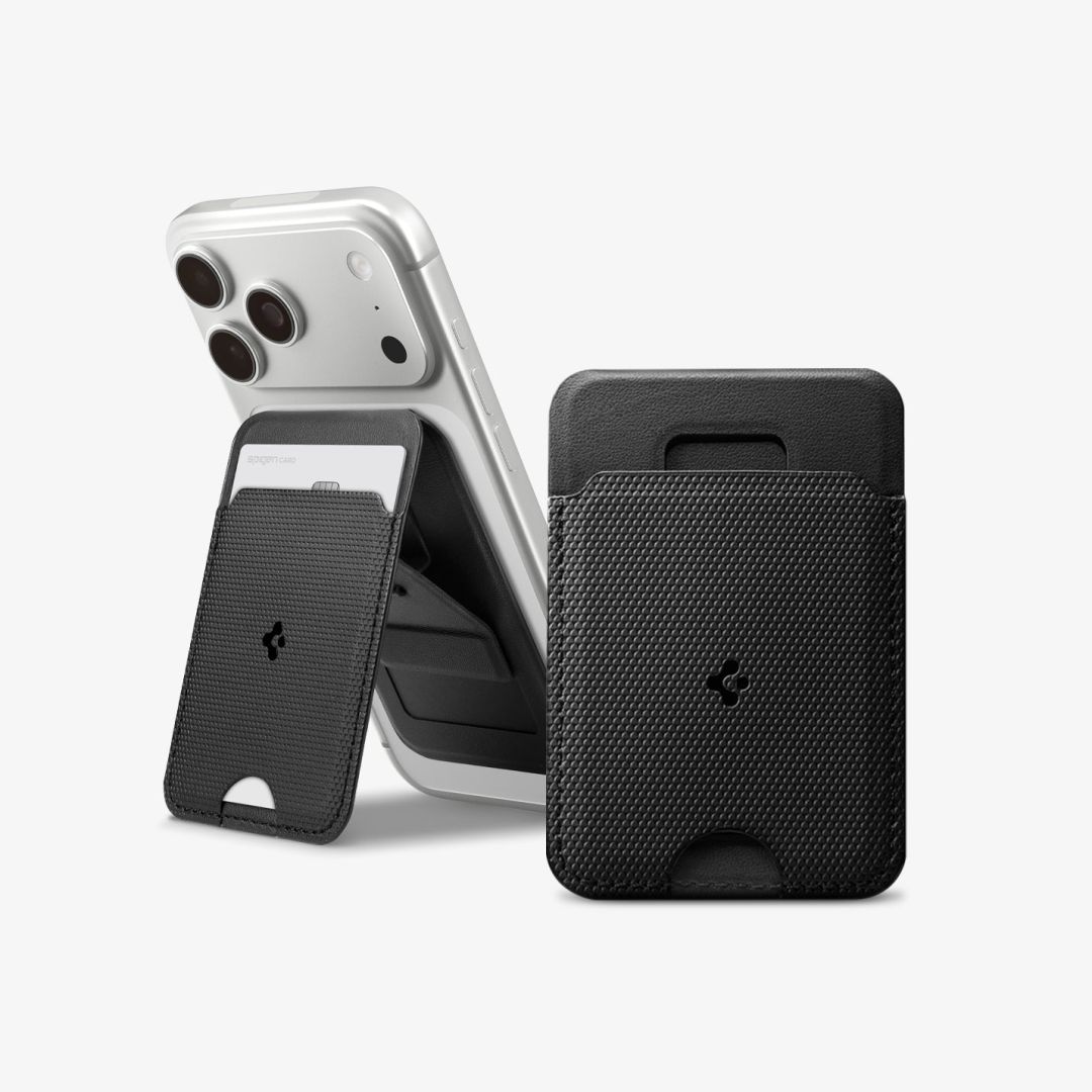 Spigen Slim Fold Stand MagSafe Wallet 1 Card Black