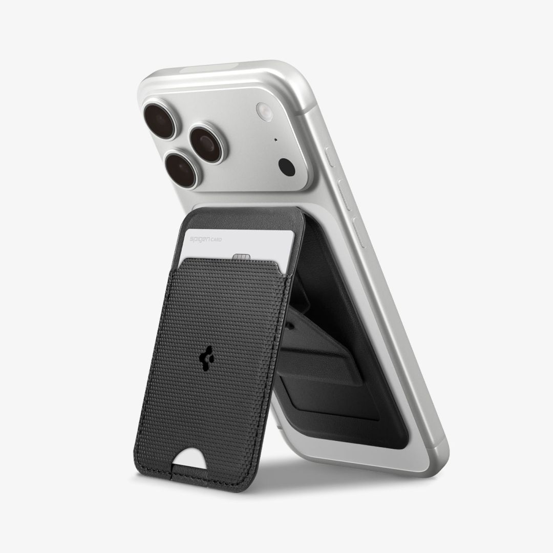 Spigen Slim Fold Stand MagSafe Wallet 1 Card Black