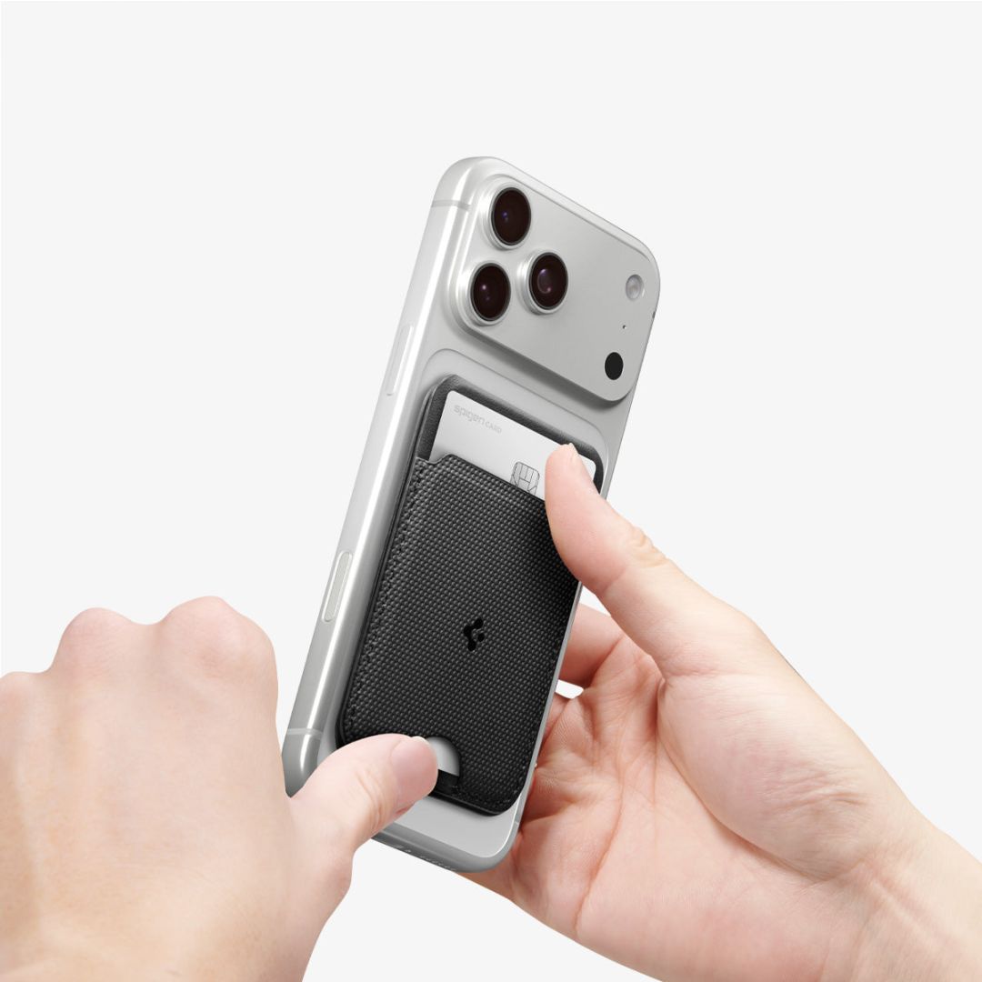 Spigen Slim Fold Stand MagSafe Wallet 1 Card Black