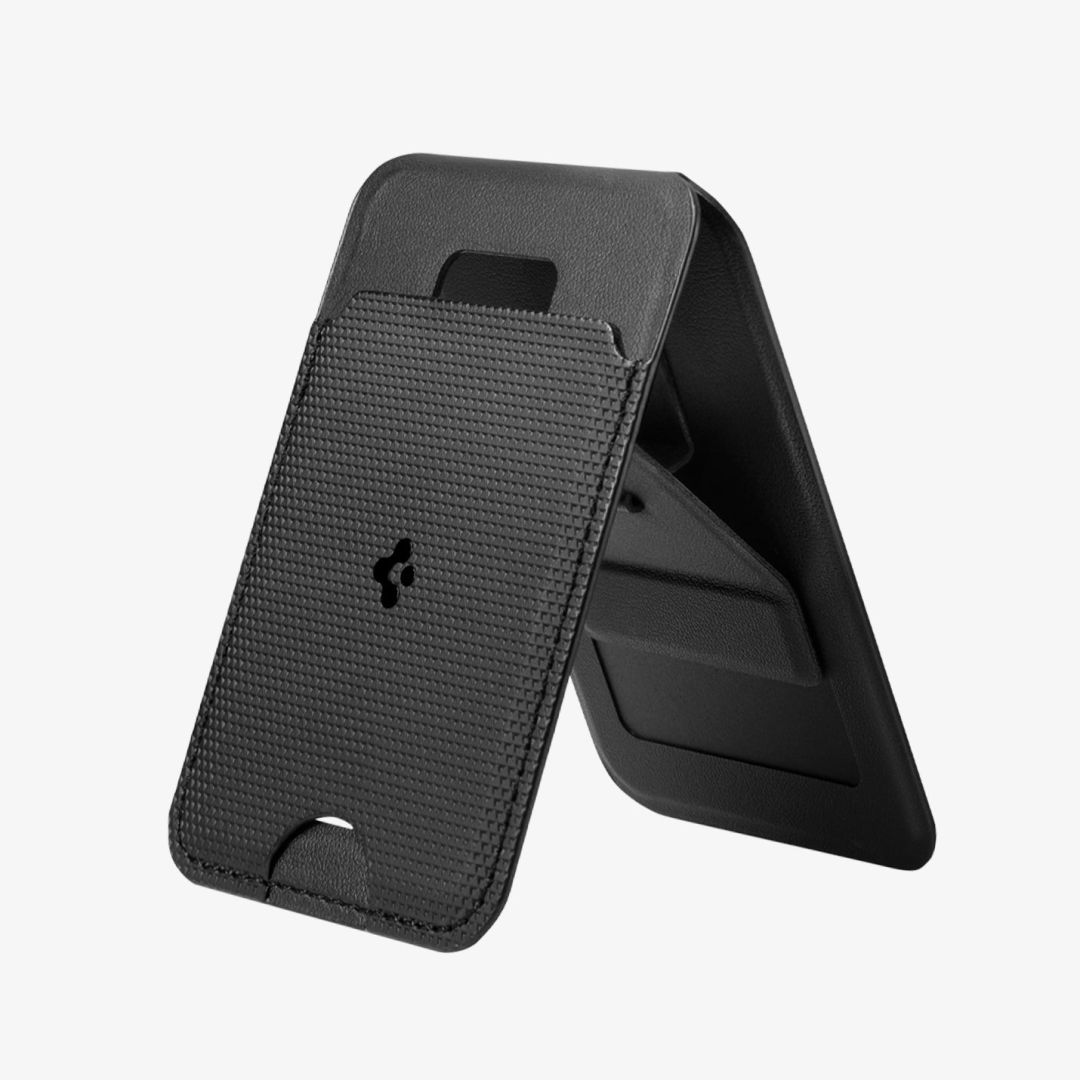 Spigen Slim Fold Stand MagSafe Wallet 1 Card Black