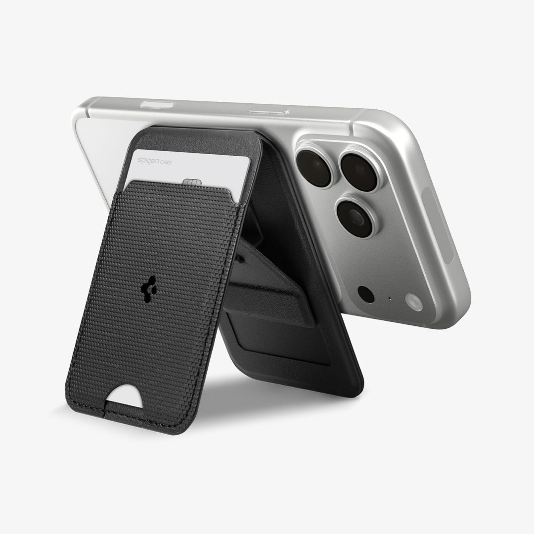 Spigen Slim Fold Tripod MagSafe Wallet 1 Card Black
