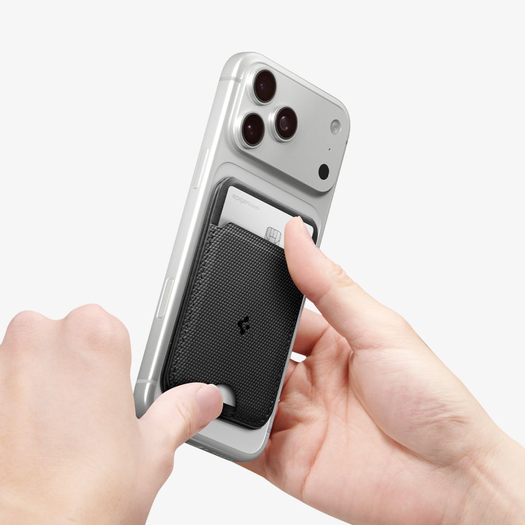 Spigen Slim Fold Tripod MagSafe Wallet 1 Card Black