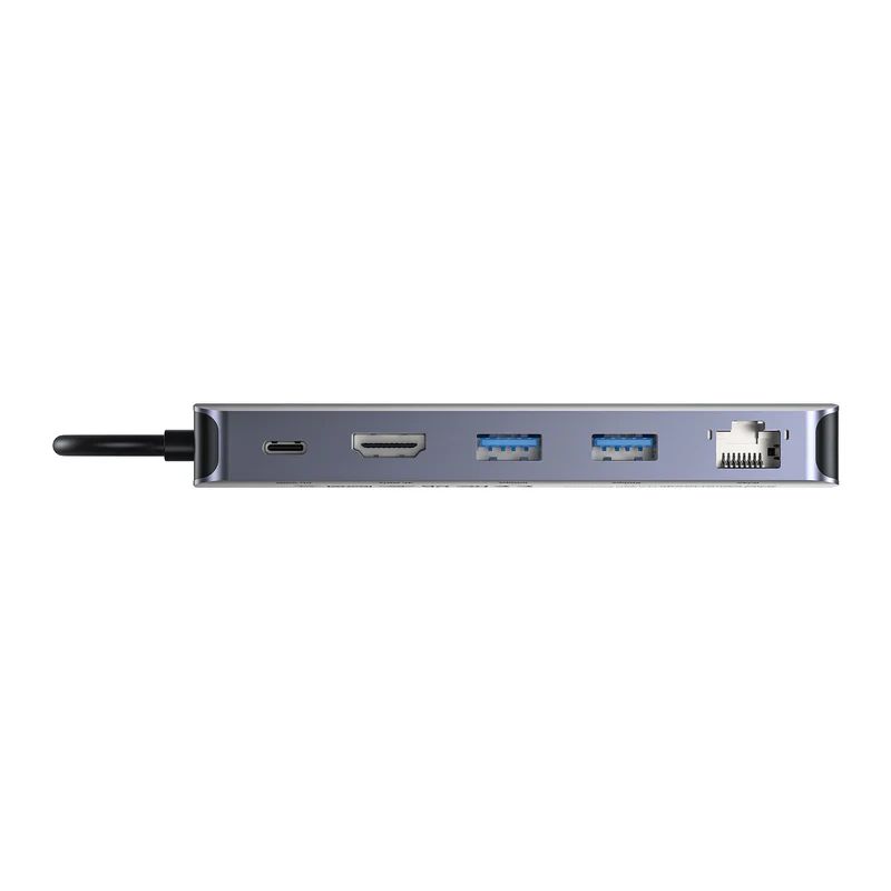 Unitek 6-in-1 USB-C Hub with M.2 SSD Enclosure Space Grey