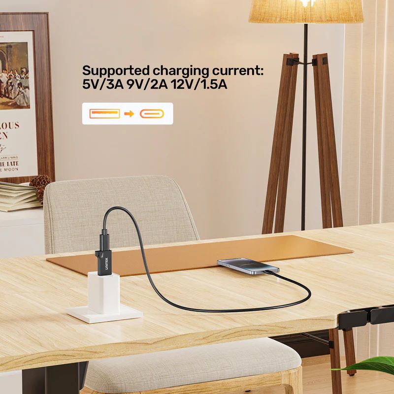 Unitek 10Gbps USB-A to USB-C Adapter Black
