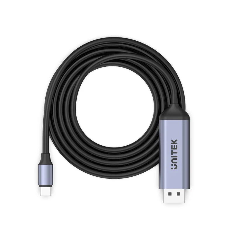 Unitek USB-C to DisplayPort1.4 Cable 1,8m Space Grey