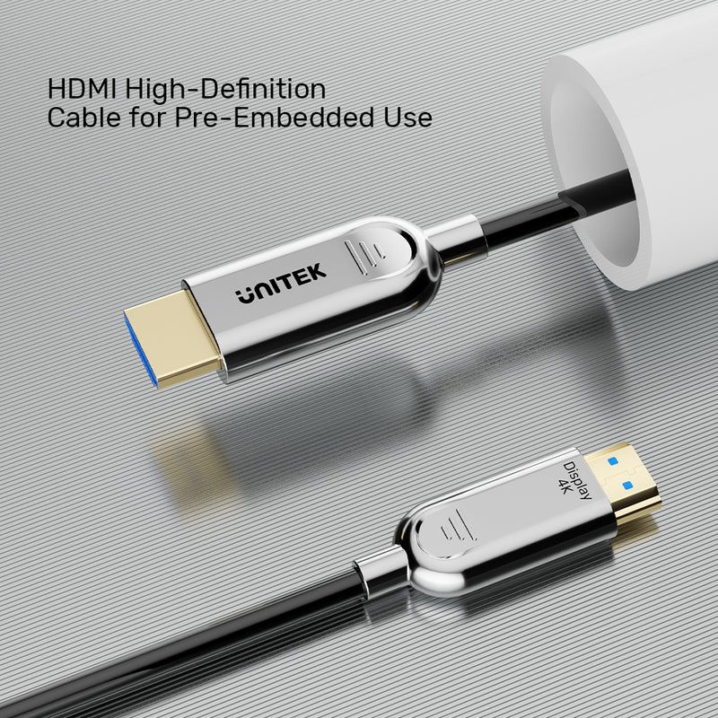 Unitek Fiber Optic 4K HDMI Cable 20m Space Grey