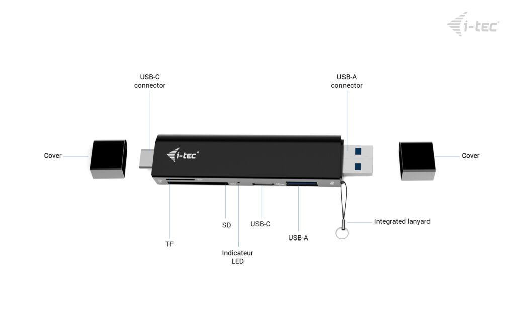 I-TEC CADONGLEUSBSD Card Reader Black