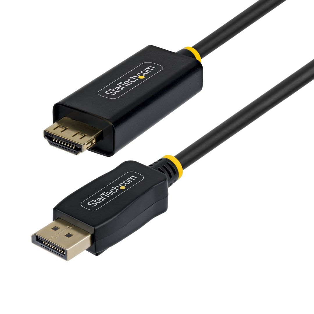 Startech DisplayPort to HDMI 4K 60Hz Adapter Cable with Gripping Connectors 4,5m Black