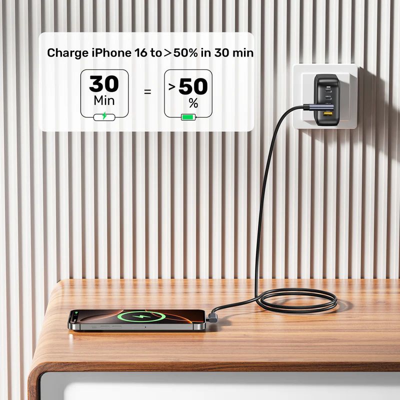 Unitek PD 100W USB-C Cable Dual 90 Degree 1m Black