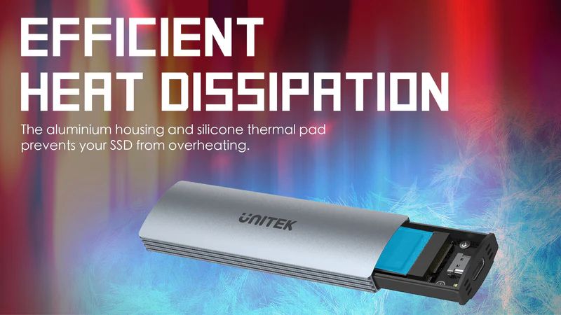 Unitek uDrive M.2 Enclosure NVMe/SATA 10Gbps Space Grey