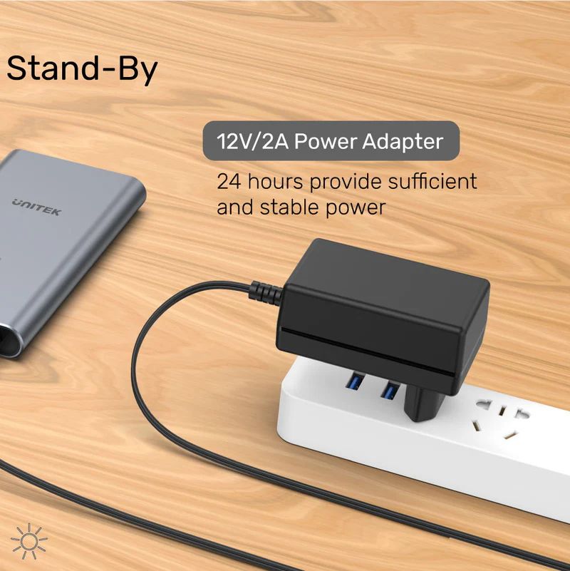 Unitek SolidForce USB-C to PCIe/NVMe M.2 SSD 20Gbps Dual Bay Enclosure with Offline Clone Space Grey
