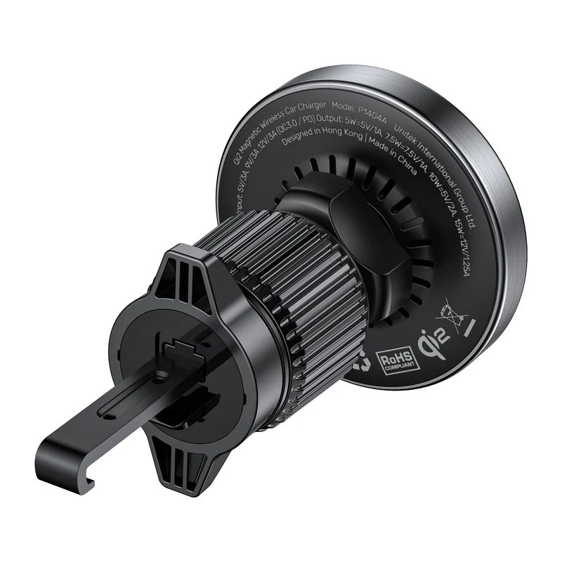 Unitek Qi2 Magnetic Wireless Car Charger Black