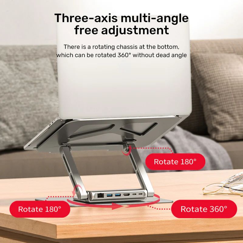Unitek USB-C Laptop Docking Station Space Grey