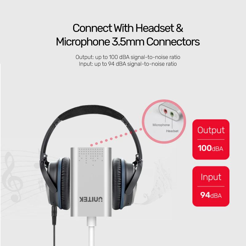 Unitek Y-247A 2.0 USB Hangkártya Silver