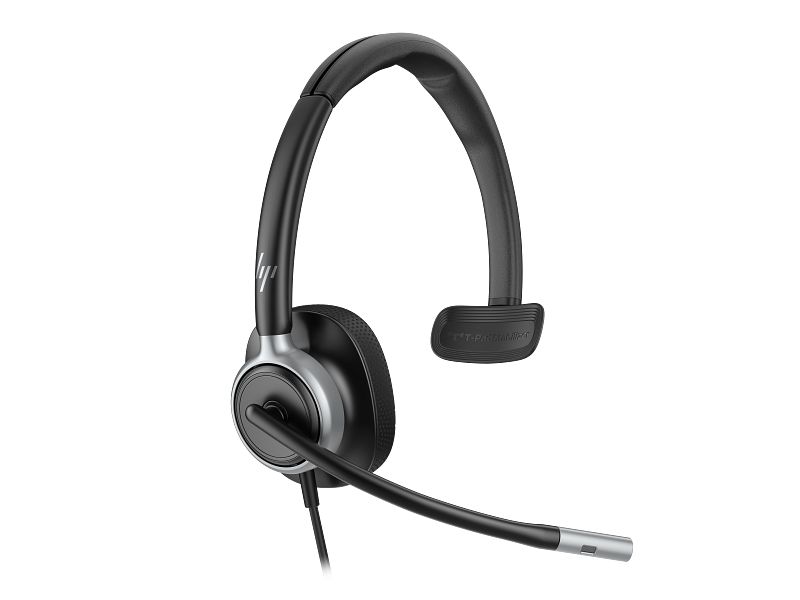 HP Poly Mission 615 Monaural USB Wired Headset Black