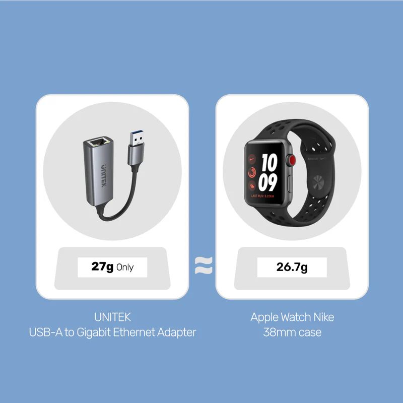 Unitek USB 3.0 to Gigabit Ethernet Adapter Space Grey
