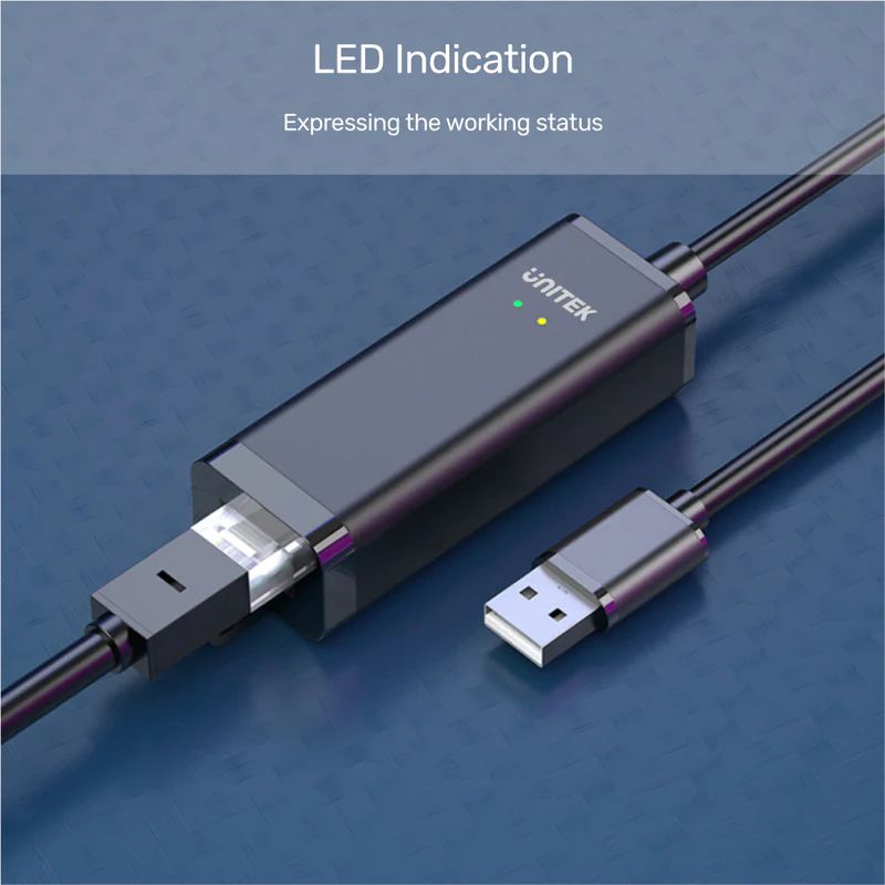 Unitek USB 2.0 to Ethernet Adapter Black
