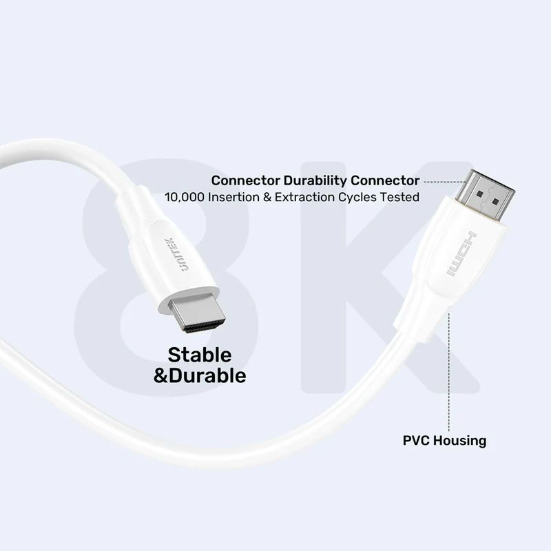 Unitek HDMI to HDMI 8K Cable 5m White