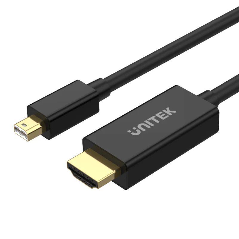 Unitek 4K 30Hz Mini DisplayPort to HDMI 1.4 Cable 2m Black