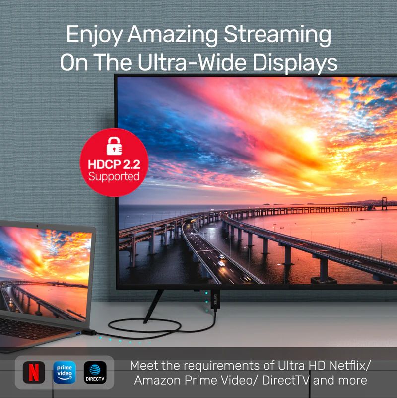 Unitek 4K 30Hz Mini DisplayPort to HDMI 1.4 Cable 2m Black