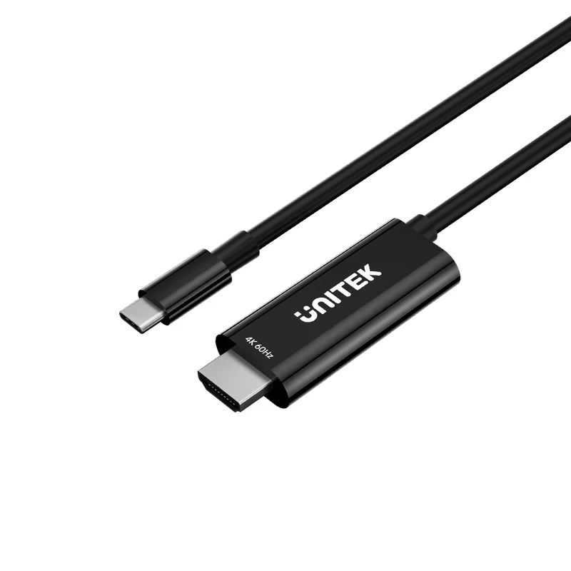 Unitek USB-C to HDMI 4K 60Hz Cable with PD 100W 2m Black