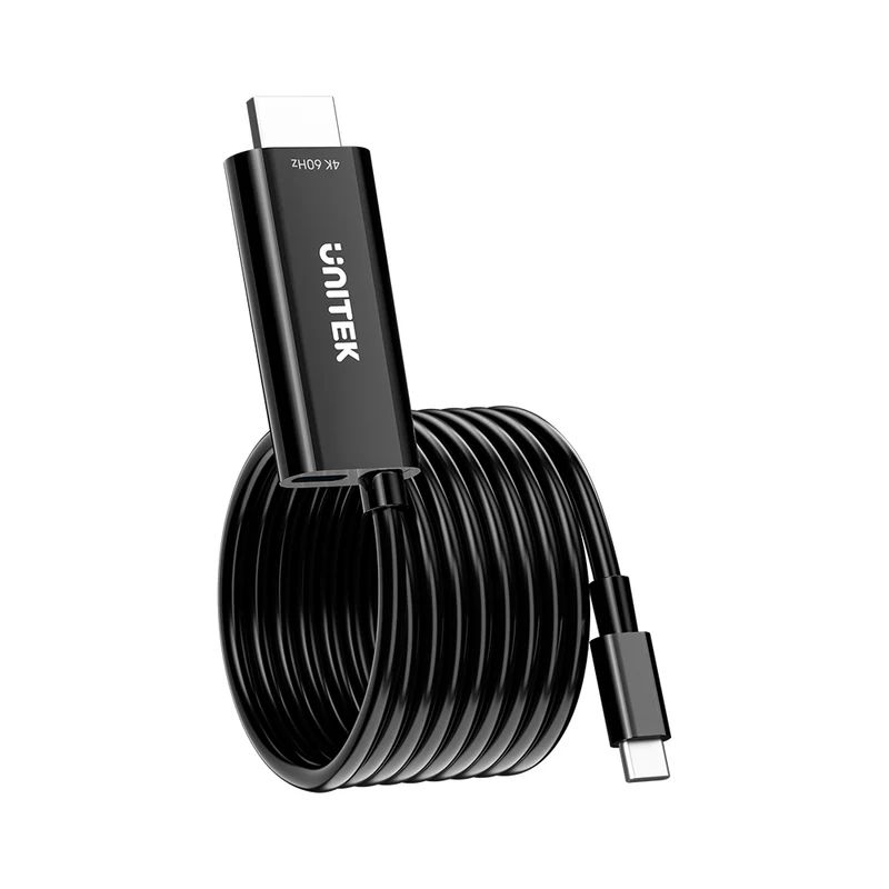 Unitek USB-C to HDMI 4K 60Hz Cable with PD 100W 2m Black