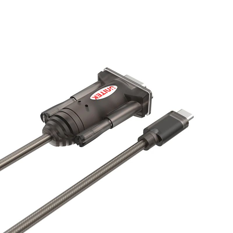 Unitek USB-C to Serial RS232 Cable 1,5m Transparent