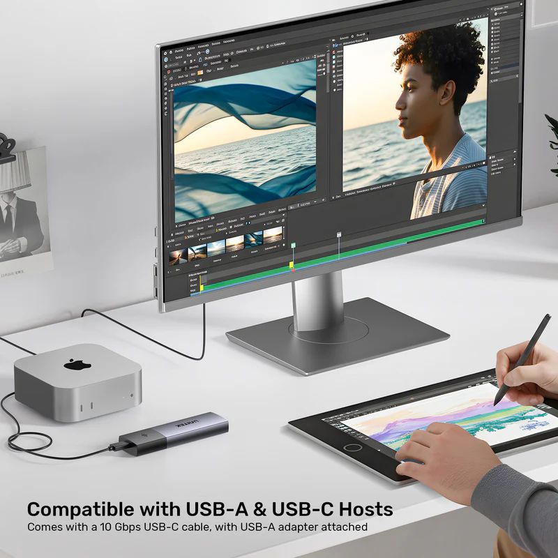 Unitek SolidForce Smart Anti-loss M.2 SSD Enclosure Space Grey
