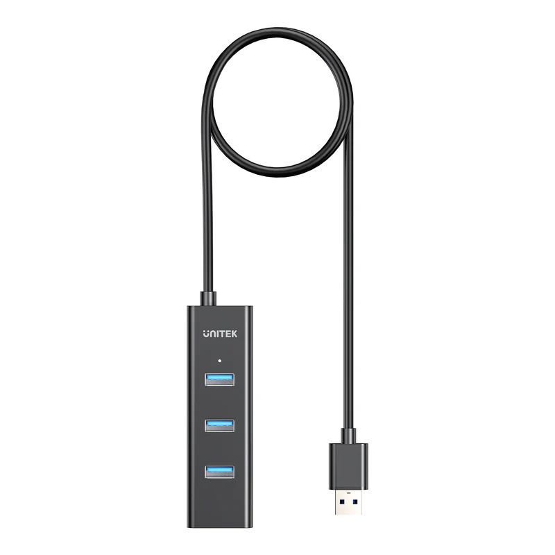 Unitek 4-in-1 USB-A 5Gbps Hub Black